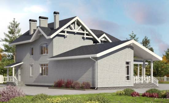 340-004-П Проект двухэтажного дома, большой коттедж из керамзитобетонных блоков Сарапул | Проекты домов от House Expert