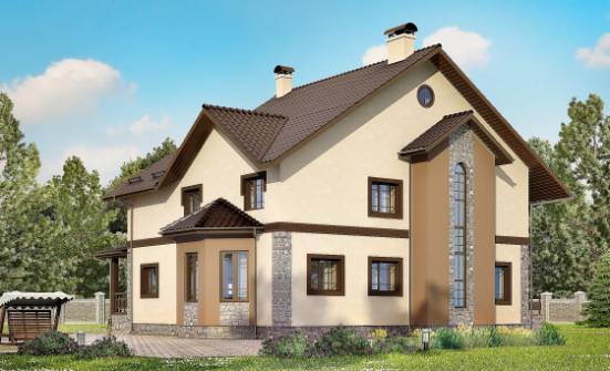 265-003-Л Проект двухэтажного дома, огромный коттедж из керамзитобетонных блоков Воткинск | Проекты домов от House Expert