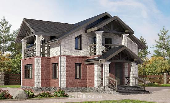 160-014-Л Проект двухэтажного дома, скромный домик из поризованных блоков Сарапул | Проекты домов от House Expert
