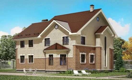 300-004-Л Проект двухэтажного дома, просторный коттедж из керамзитобетонных блоков Можга | Проекты домов от House Expert