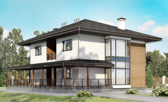 245-001-П Проект двухэтажного дома, классический домик из арболита Глазов | Проекты домов от House Expert