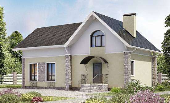 150-012-П Проект двухэтажного дома с мансардой, простой дом из газосиликатных блоков Можга | Проекты домов от House Expert
