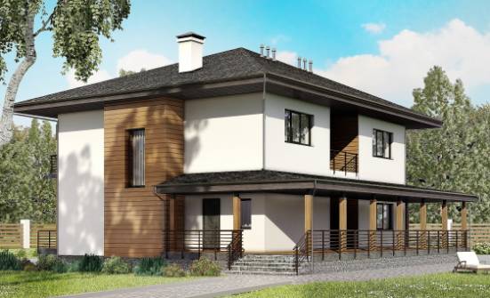 245-001-П Проект двухэтажного дома, классический домик из арболита Глазов | Проекты домов от House Expert