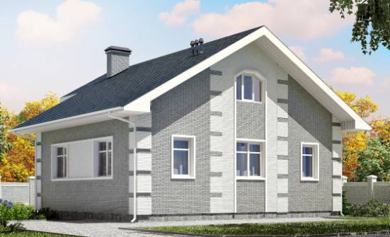 115-001-Л Проект двухэтажного дома с мансардным этажом, современный дом из пеноблока Сарапул | Проекты домов от House Expert