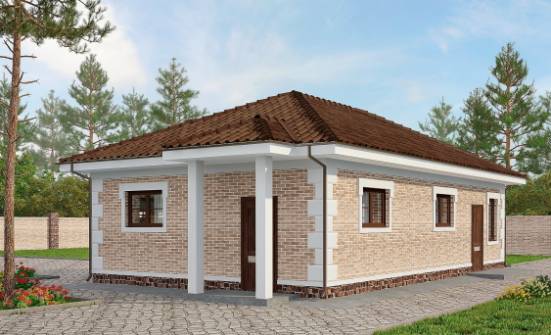 070-005-П Проект гаража из кирпича Сарапул | Проекты одноэтажных домов от House Expert