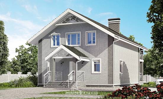 150-007-П Проект двухэтажного дома с мансардой, экономичный дом из арболита Ижевск | Проекты домов от House Expert