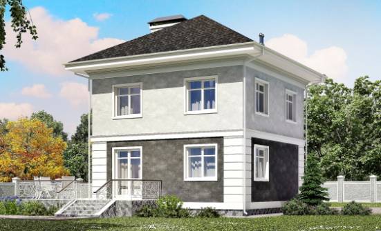 090-003-П Проект двухэтажного дома, скромный дом из газосиликатных блоков Воткинск | Проекты домов от House Expert