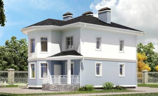 120-001-П Проект двухэтажного дома, небольшой коттедж из газобетона Ижевск | Проекты домов от House Expert
