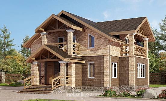 160-014-П Проект двухэтажного дома, бюджетный домик из газобетона Воткинск | Проекты домов от House Expert