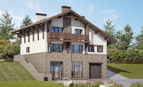 305-002-П Проект трехэтажного дома с мансардным этажом, уютный дом из кирпича Сарапул | Проекты домов от House Expert