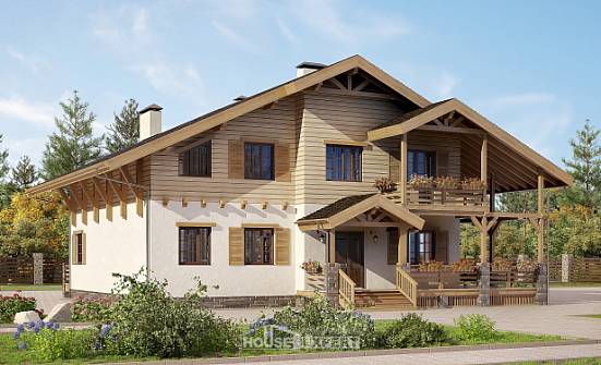 260-001-Л Проект двухэтажного дома мансардой, просторный домик из кирпича Воткинск | Проекты домов от House Expert