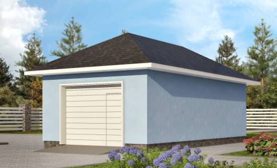 040-001-Л Проект гаража из блока Сарапул | Проекты одноэтажных домов от House Expert