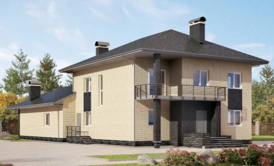 305-003-Л Проект двухэтажного дома, современный загородный дом из пеноблока Сарапул | Проекты домов от House Expert