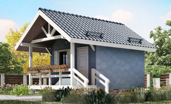 020-001-П Проект одноэтажного дома, простой загородный дом из дерева Можга | Проекты одноэтажных домов от House Expert