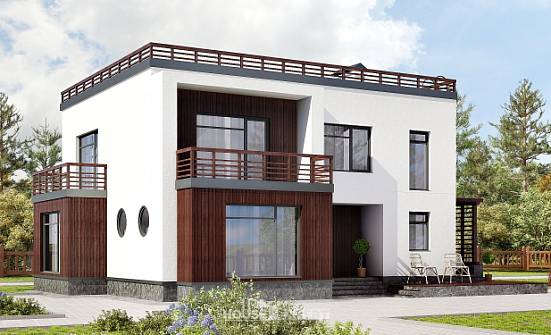 215-002-П Проект двухэтажного дома, средний домик из керамзитобетонных блоков Можга | Проекты домов от House Expert