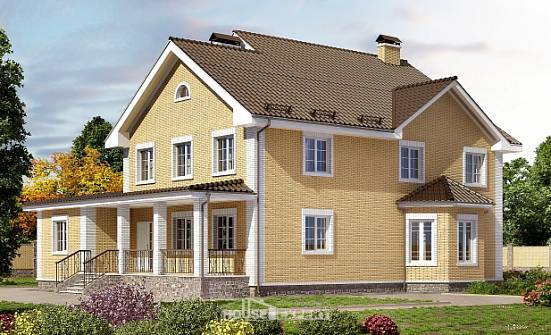 320-003-Л Проект двухэтажного дома, красивый домик из поризованных блоков Сарапул | Проекты домов от House Expert