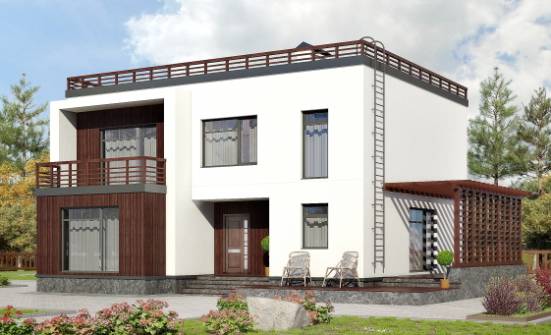 215-002-П Проект двухэтажного дома, средний домик из керамзитобетонных блоков Можга | Проекты домов от House Expert