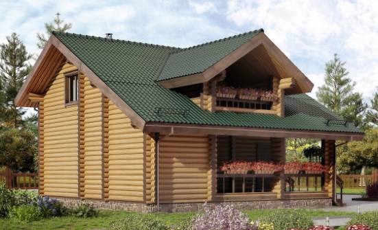 110-005-П Проект двухэтажного дома мансардой, красивый домик из дерева Глазов | Проекты домов от House Expert