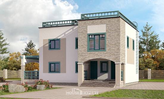 150-010-П Проект двухэтажного дома, красивый дом из кирпича Глазов | Проекты домов от House Expert