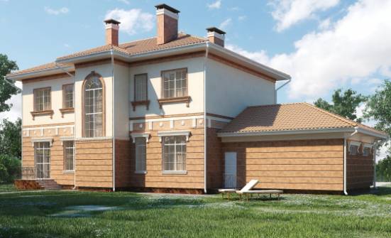 285-001-Л Проект двухэтажного дома, гараж, красивый загородный дом из кирпича Сарапул | Проекты домов от House Expert