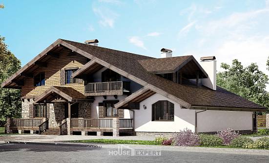 320-002-П Проект двухэтажного дома с мансардой, классический загородный дом из кирпича Сарапул | Проекты домов от House Expert
