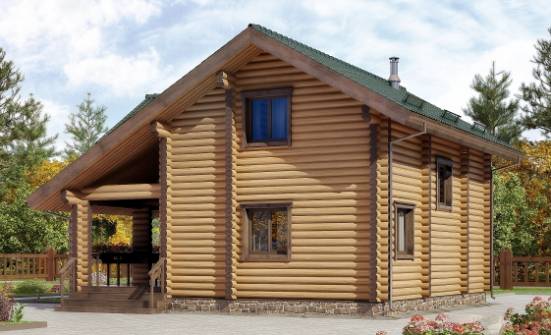 110-005-П Проект двухэтажного дома мансардой, красивый домик из дерева Глазов | Проекты домов от House Expert