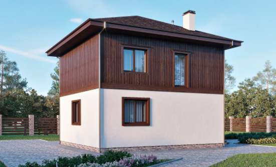 100-006-Л Проект двухэтажного дома, классический домик из керамзитобетонных блоков Глазов | Проекты домов от House Expert