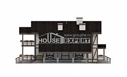 250-002-Л Проект двухэтажного дома мансардой и гаражом, красивый коттедж из кирпича Можга, House Expert