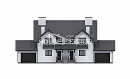 290-003-П Проект двухэтажного дома мансардный этаж, уютный загородный дом из газосиликатных блоков Ижевск, House Expert
