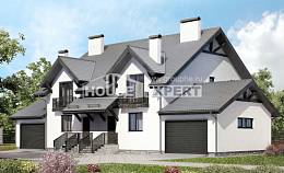 290-003-П Проект двухэтажного дома с мансардой, современный дом из керамзитобетонных блоков Сарапул, House Expert