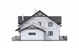 290-003-П Проект двухэтажного дома мансардный этаж, классический дом из блока Глазов, House Expert