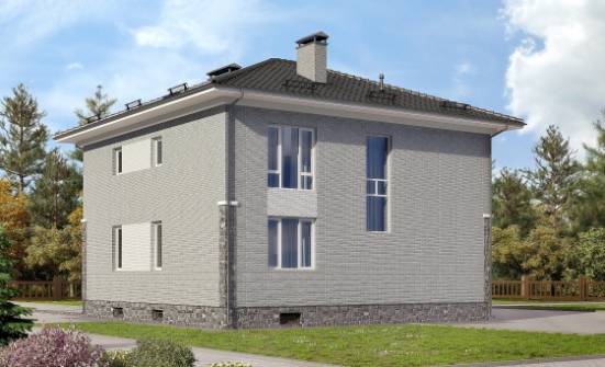 275-004-П Проект трехэтажного дома и гаражом, красивый загородный дом из кирпича Воткинск | Проекты домов от House Expert