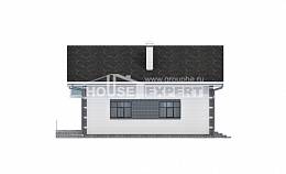180-001-П Проект двухэтажного дома мансардой и гаражом, уютный загородный дом из пеноблока, Воткинск