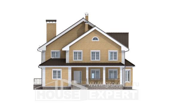 320-003-Л Проект двухэтажного дома, большой домик из бризолита, Воткинск