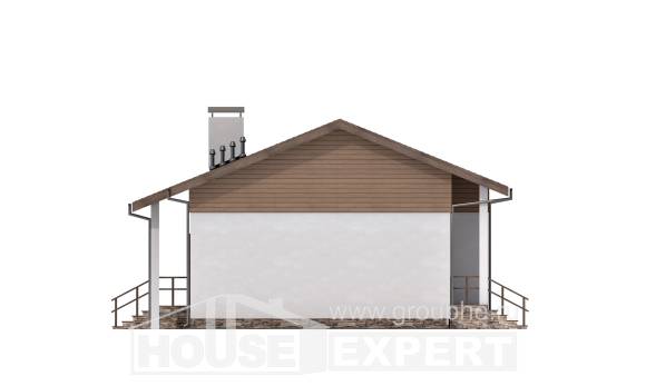 080-004-Л Проект одноэтажного дома, простой домик из керамзитобетонных блоков Можга, House Expert