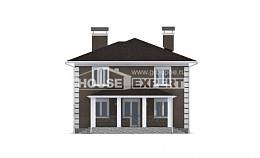 185-002-П Проект двухэтажного дома, компактный дом из бризолита Глазов, House Expert