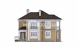 160-001-Л Проект двухэтажного дома, экономичный загородный дом из керамзитобетонных блоков, Глазов