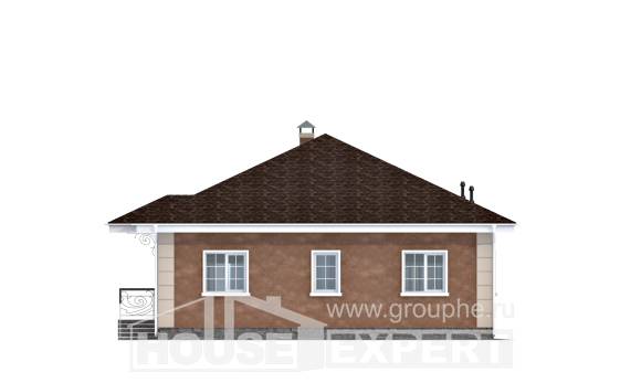100-001-Л Проект одноэтажного дома, экономичный загородный дом из газосиликатных блоков Воткинск, House Expert