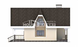 125-001-Л Проект двухэтажного дома с мансардным этажом, недорогой коттедж из арболита Воткинск, House Expert