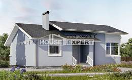 110-003-Л Проект одноэтажного дома, бюджетный домик из теплоблока Глазов, House Expert
