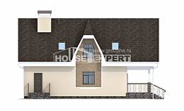 125-001-Л Проект двухэтажного дома с мансардным этажом, красивый коттедж из твинблока Сарапул, House Expert