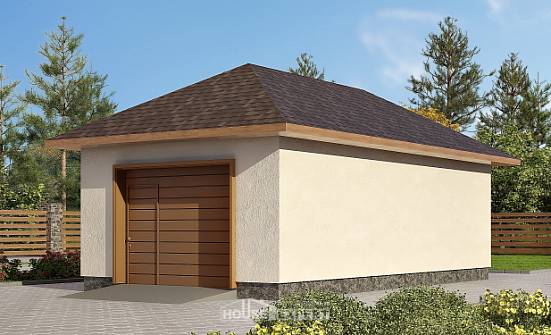 040-001-П Проект гаража из керамзитобетонных блоков Воткинск | Проекты домов от House Expert