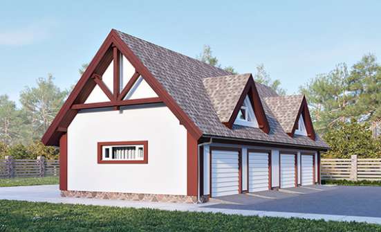 145-002-Л Проект гаража из поризованных блоков Сарапул | Проекты домов от House Expert