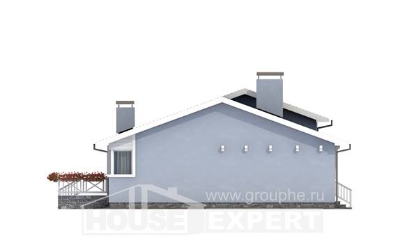 110-003-Л Проект одноэтажного дома, простой загородный дом из бризолита, Сарапул