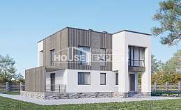 150-017-П Проект двухэтажного дома, экономичный коттедж из арболита Можга, House Expert