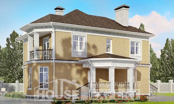 160-001-Л Проект двухэтажного дома, доступный домик из керамзитобетонных блоков Сарапул, House Expert
