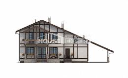 250-002-Л Проект двухэтажного дома мансардный этаж и гаражом, простой загородный дом из кирпича Воткинск, House Expert