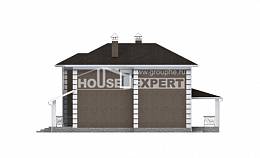 185-002-П Проект двухэтажного дома, недорогой коттедж из твинблока Ижевск, House Expert