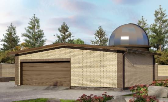 075-001-Л Проект гаража из кирпича Глазов | Проекты домов от House Expert