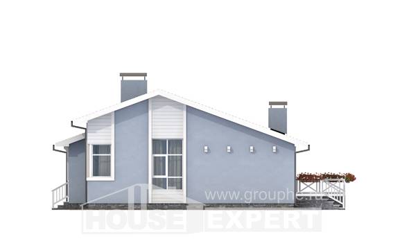 110-003-Л Проект одноэтажного дома, бюджетный коттедж из блока Сарапул, House Expert